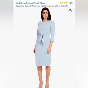 Adrianna Papell Stretch Crepe Sheath Bow Dress